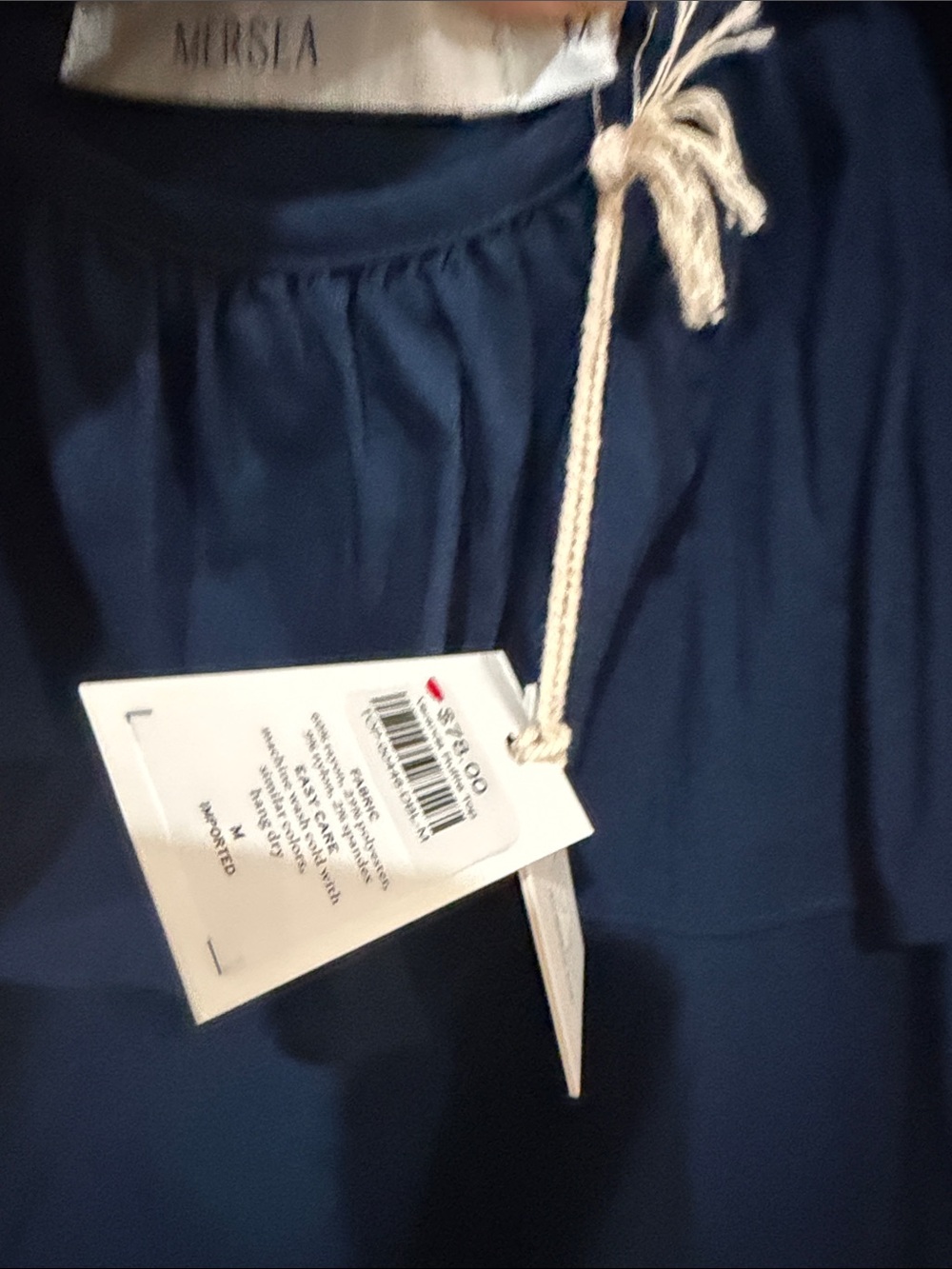 Metsea.Navy Ruffle Top & Wide-Leg Pants Set. Size Medium NWT - Picture 8 of 8